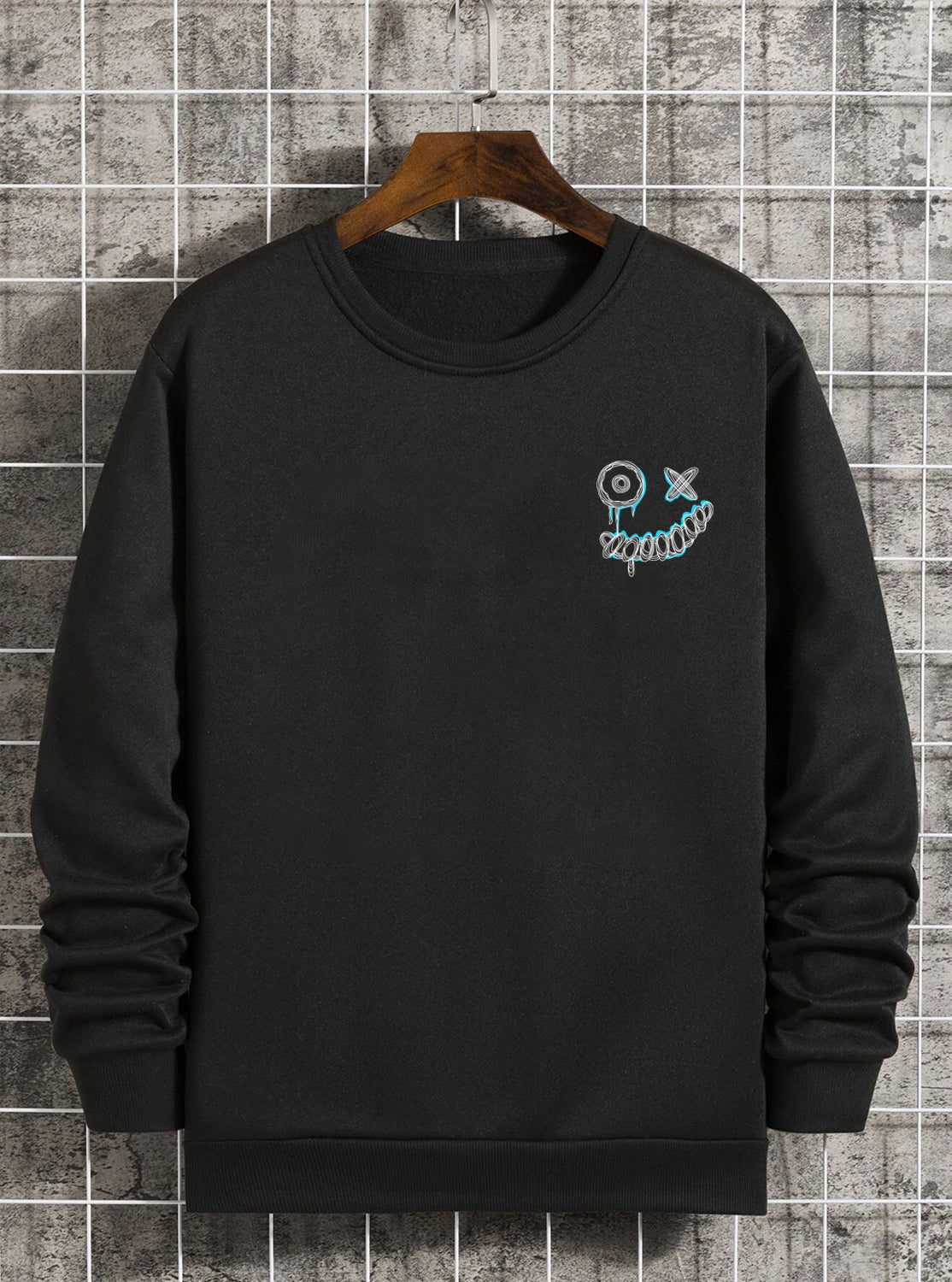 Fake Smiley Face -Sweatshirt