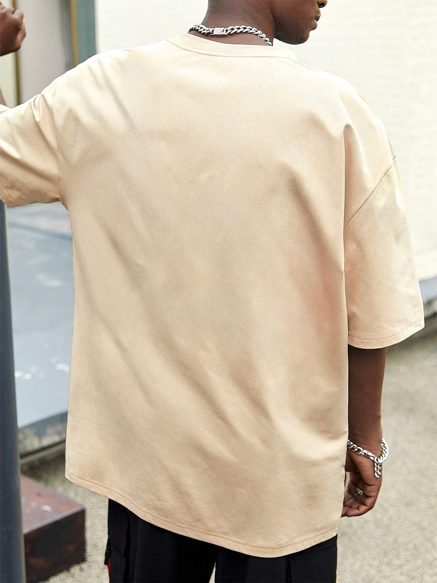 Cream Color Oversized Tshirt