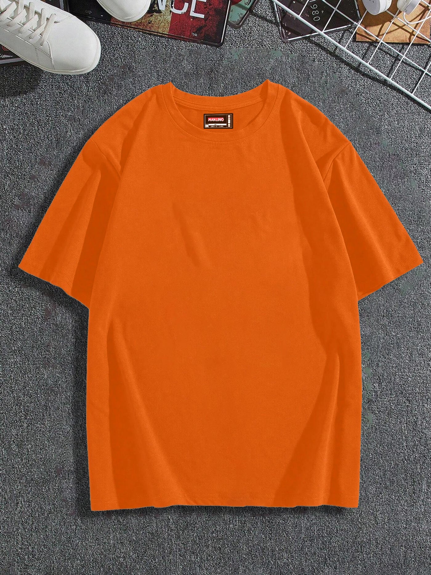 Orange Color Oversized T-shirt