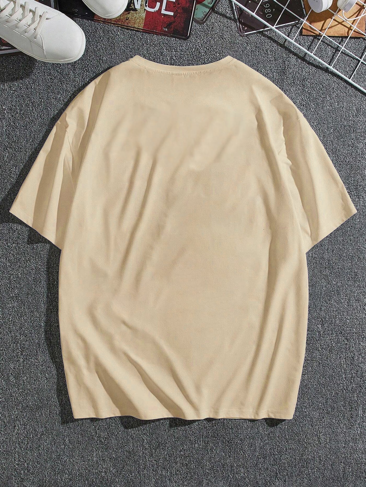 Cream Color Oversized Tshirt