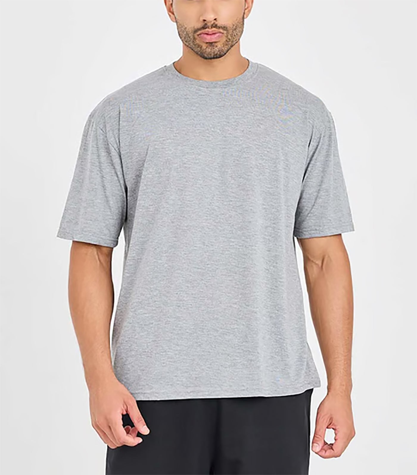 Grey Color Oversized T-Shirt