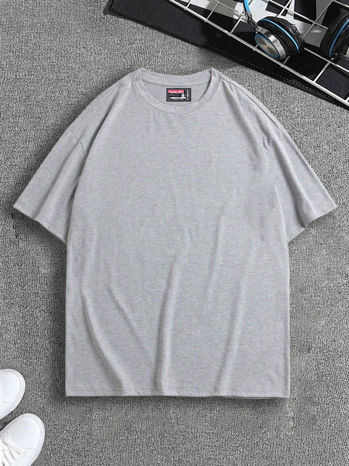 Grey Color Oversized T-Shirt