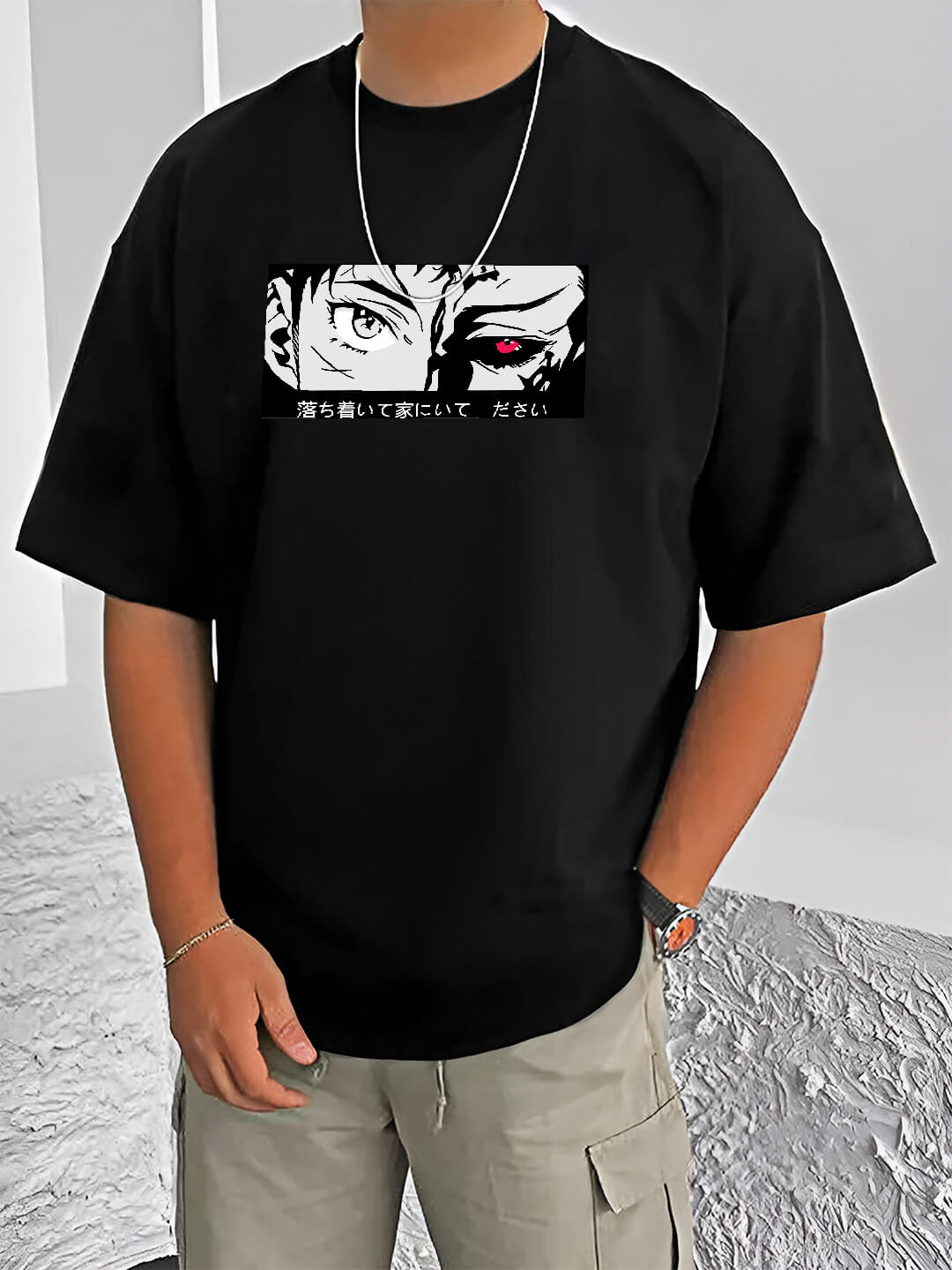 printed t shirt-Oversized Tshirt