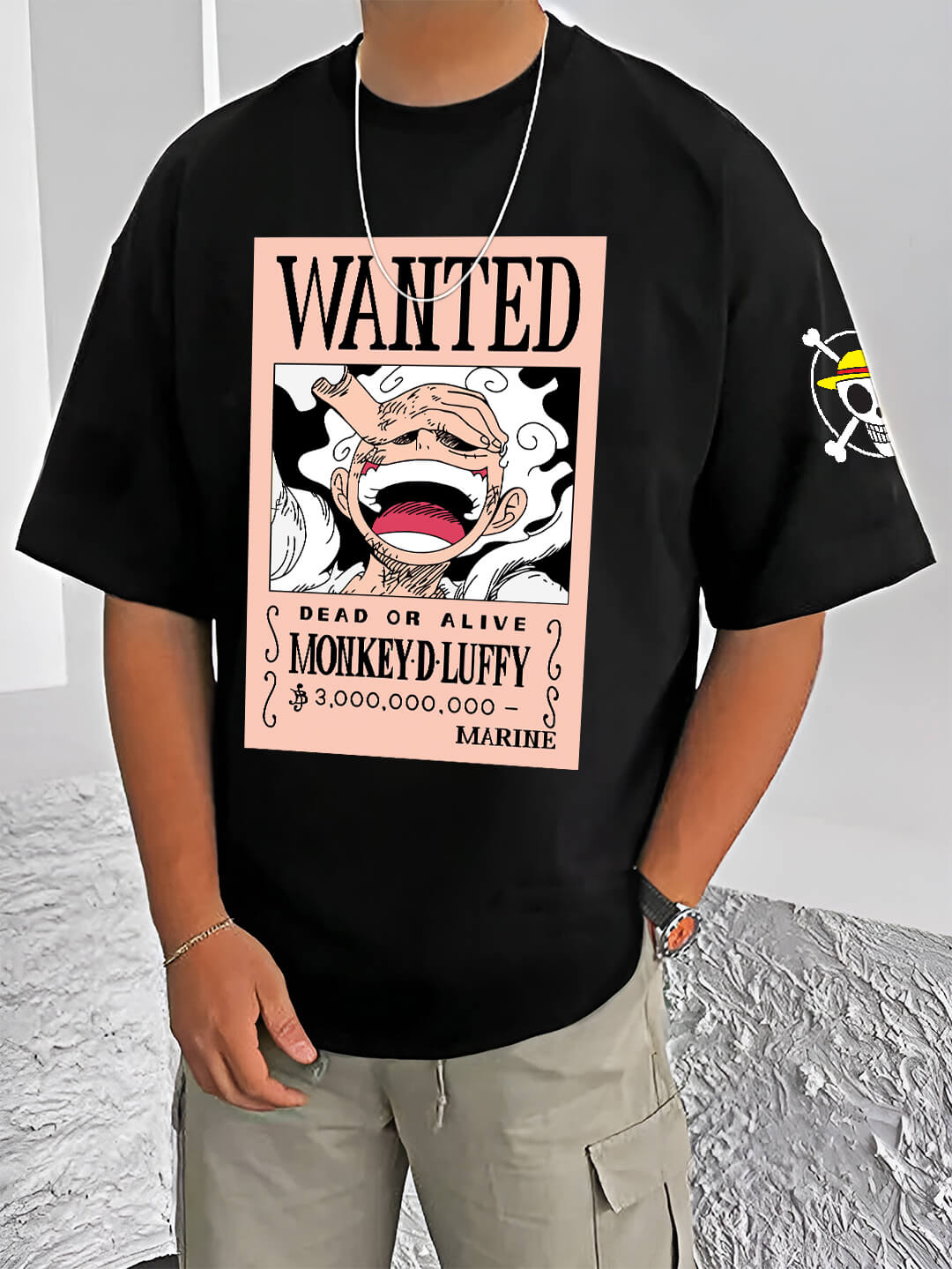 monkey d luffy t shirt-Oversized Tshirt