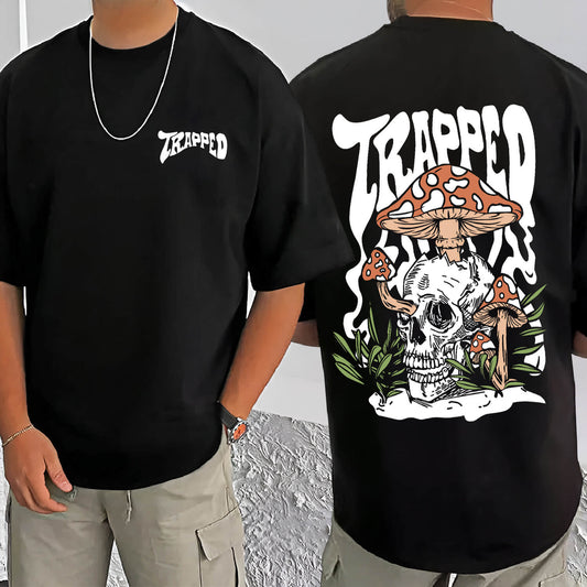 skull t shirt-Oversized Tshirt