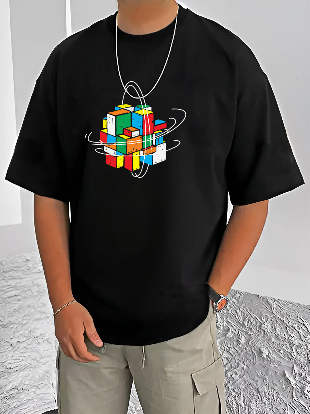 cube t shirt-Oversized Tshirt
