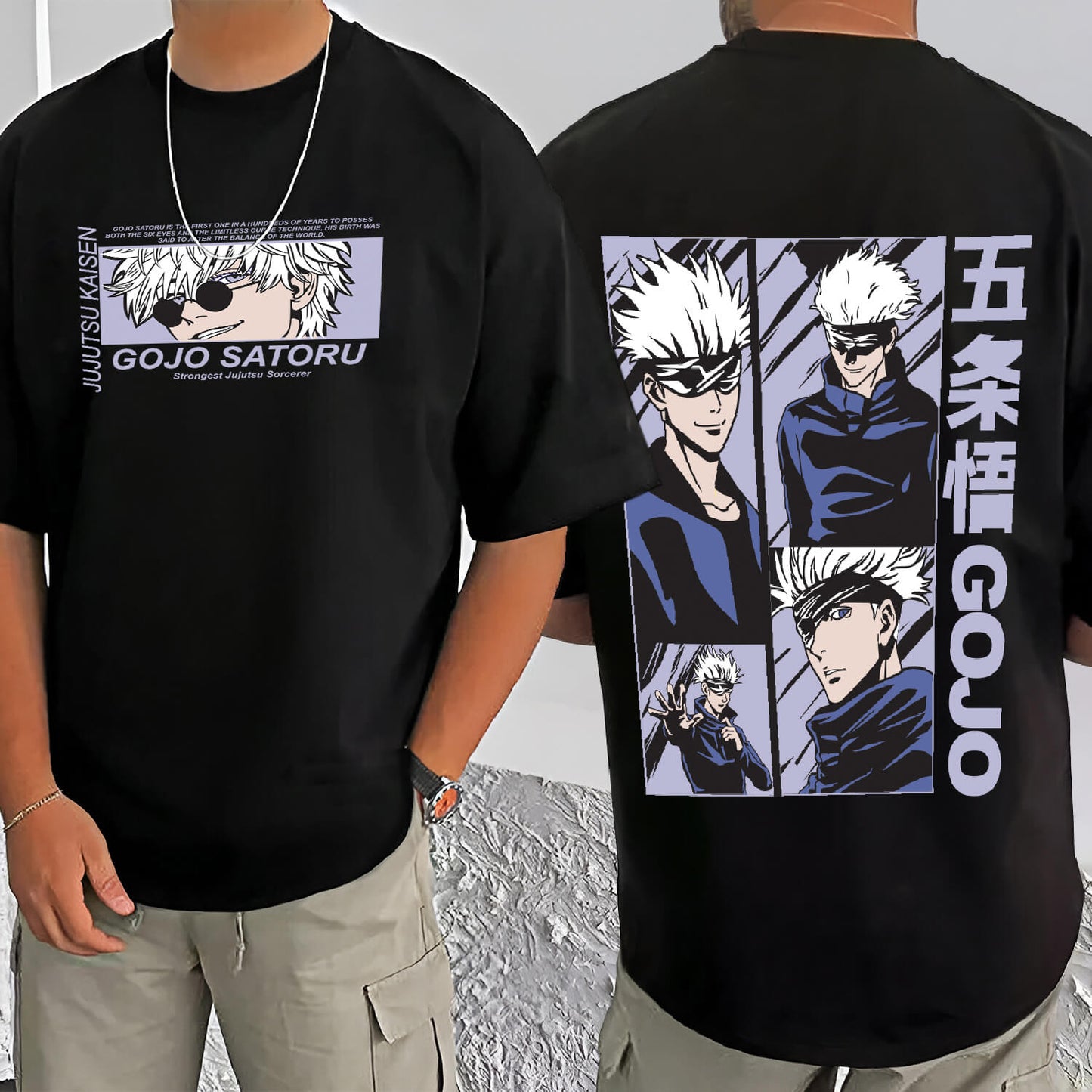 gojo tshirt - Oversized T shirt