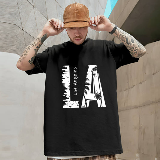 los-angeles-round-neck-oversized-tshirt