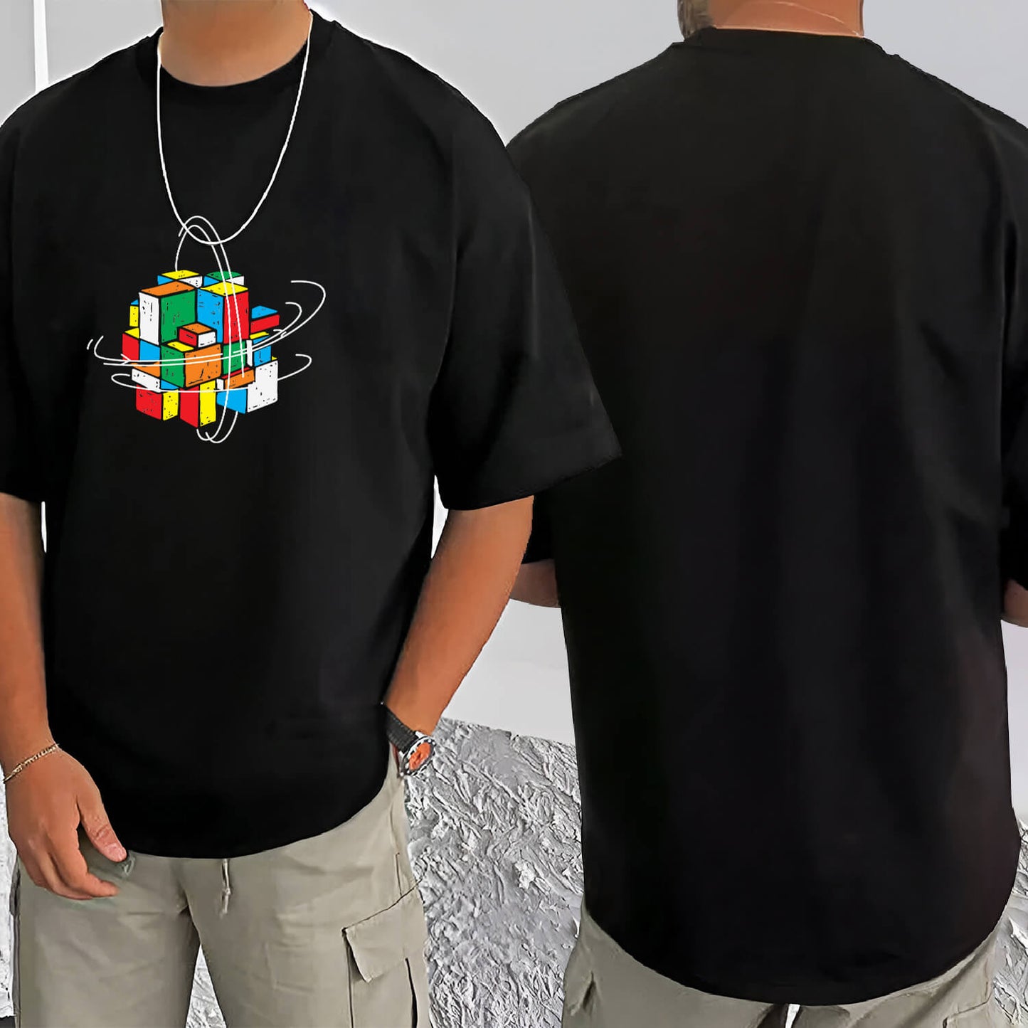 cube t shirt-Oversized Tshirt