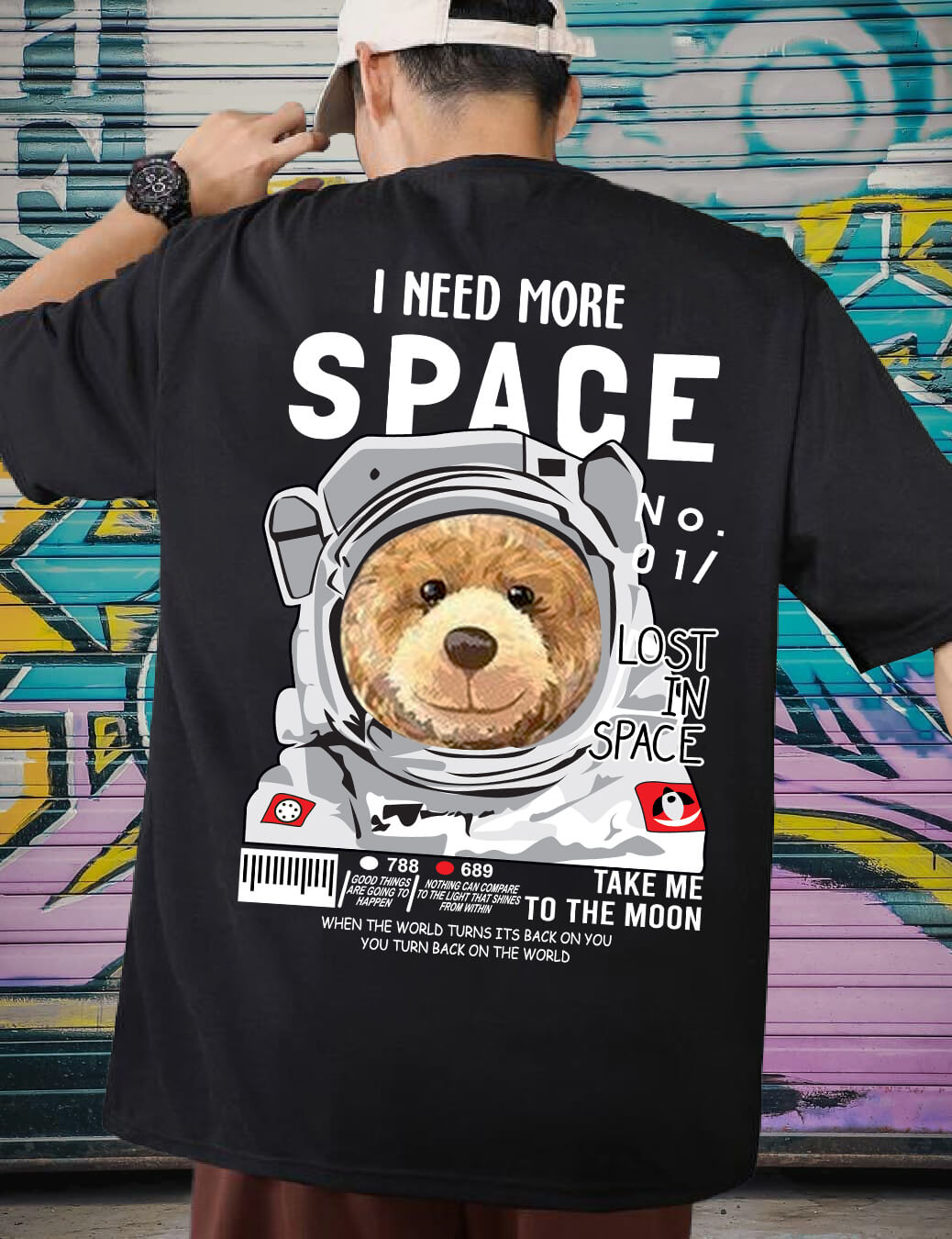 Space Bear - Oversized Tshirt