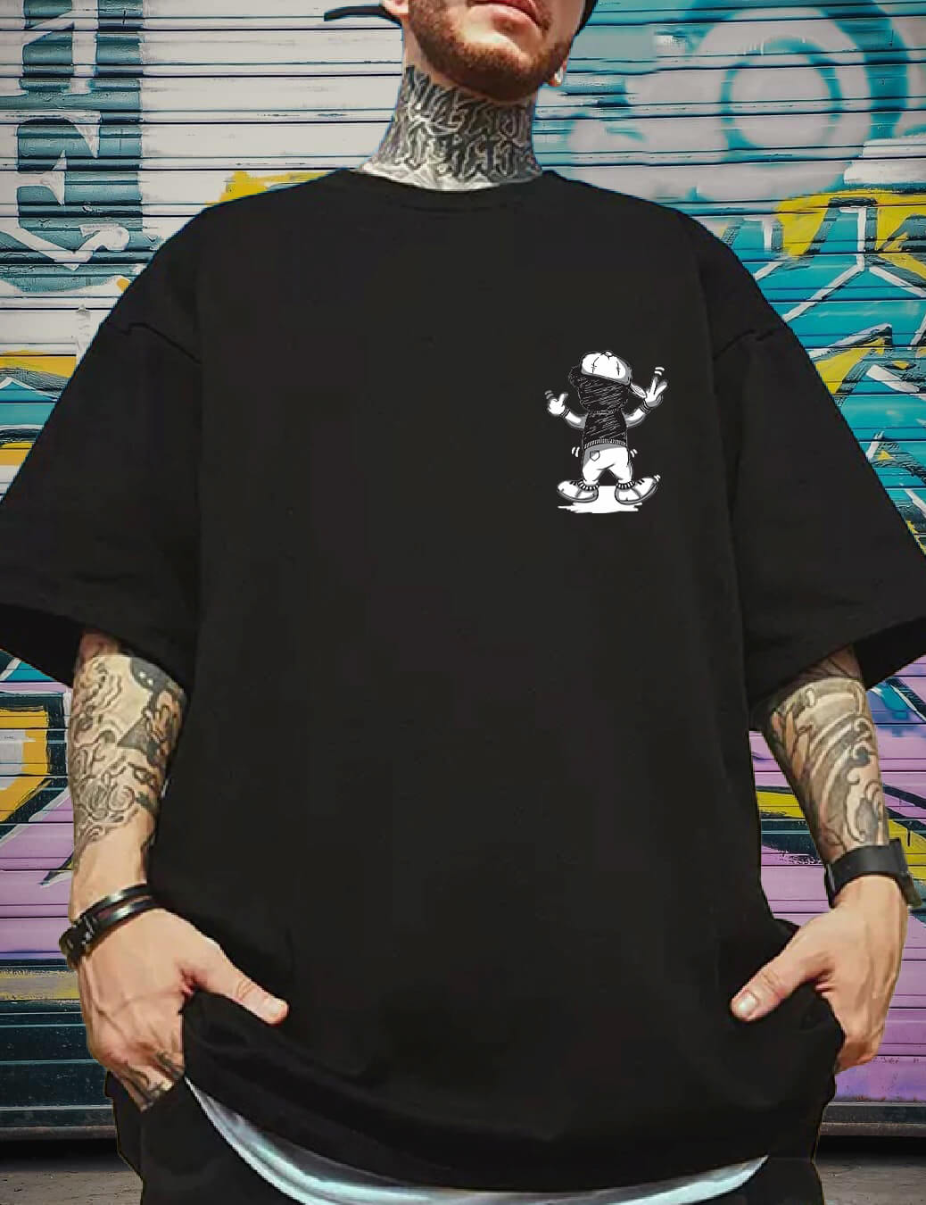 oversized-t-shirt-anime-printed