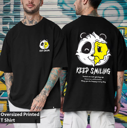panda oversized t shirt men