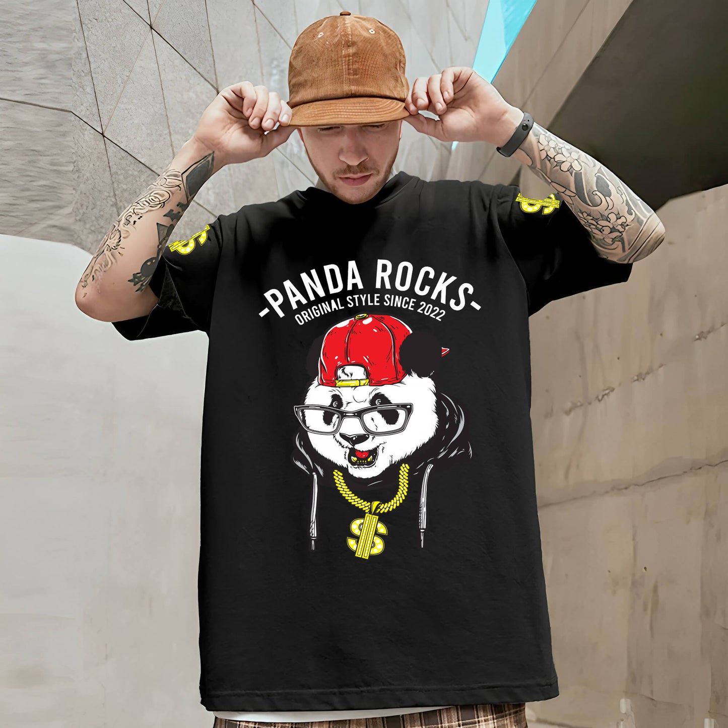 Gangster Panda - Oversized Tshirt
