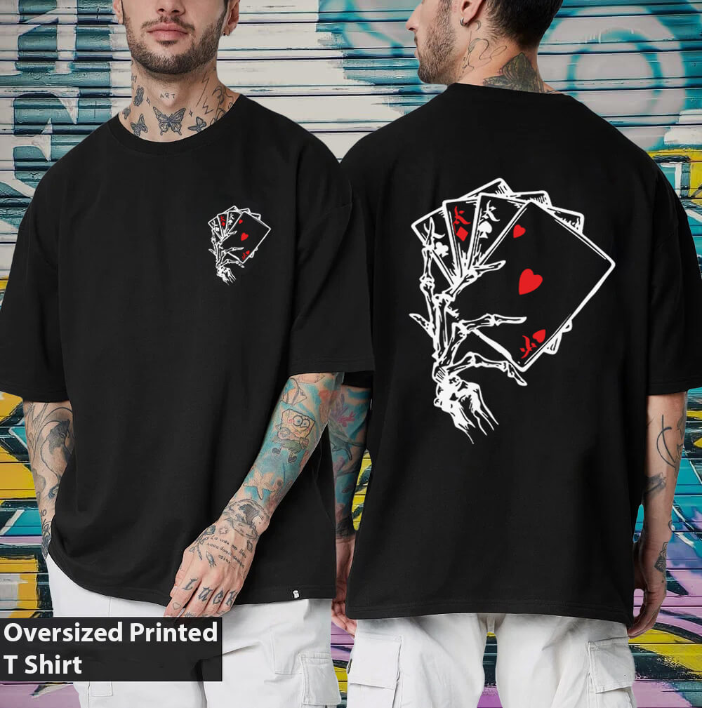 Card Tshirt - Oversized T Shirt