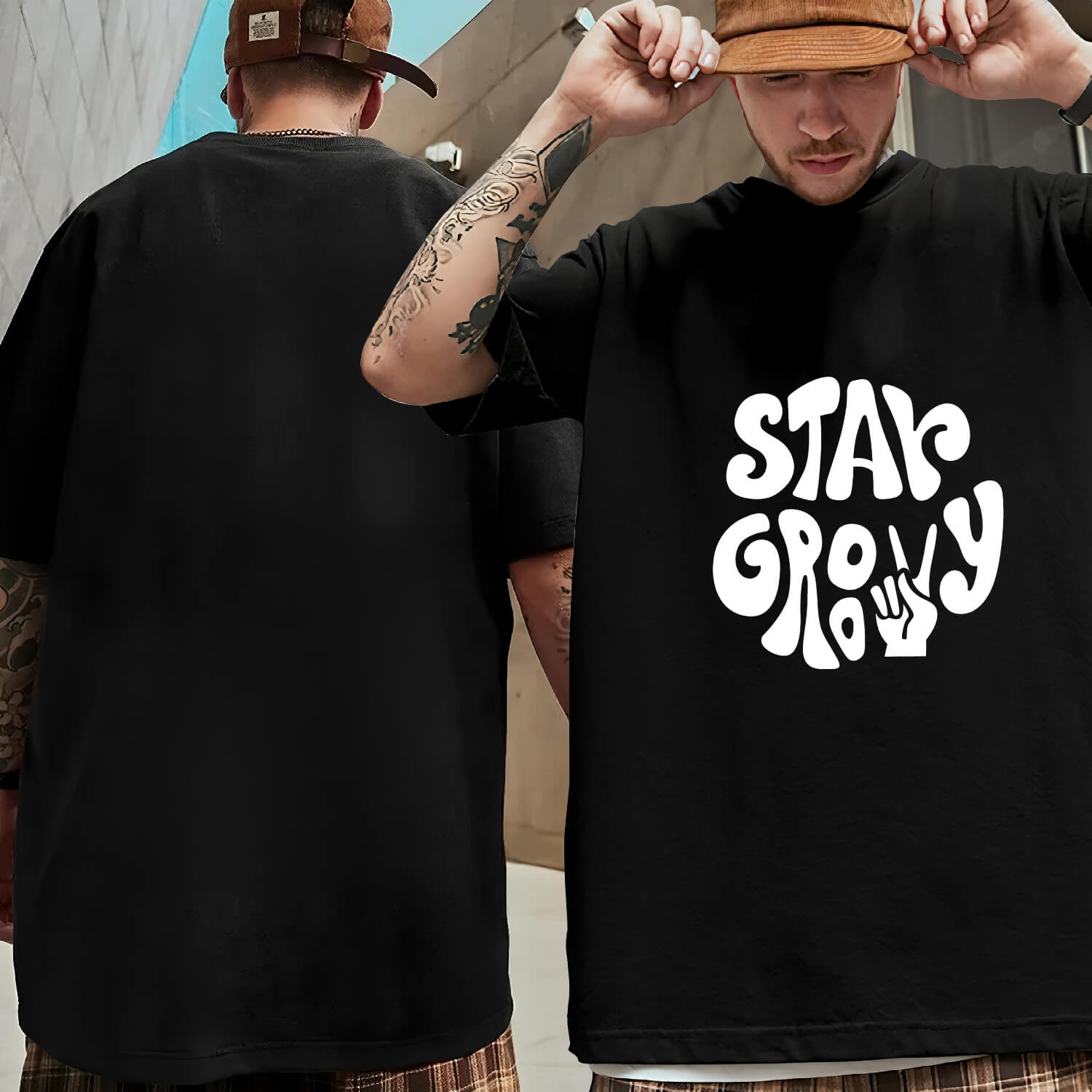 Quote-round-neck-oversized-tshirt