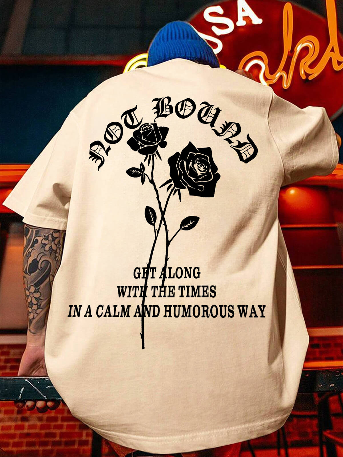 rose tshirt - Oversized T shirt