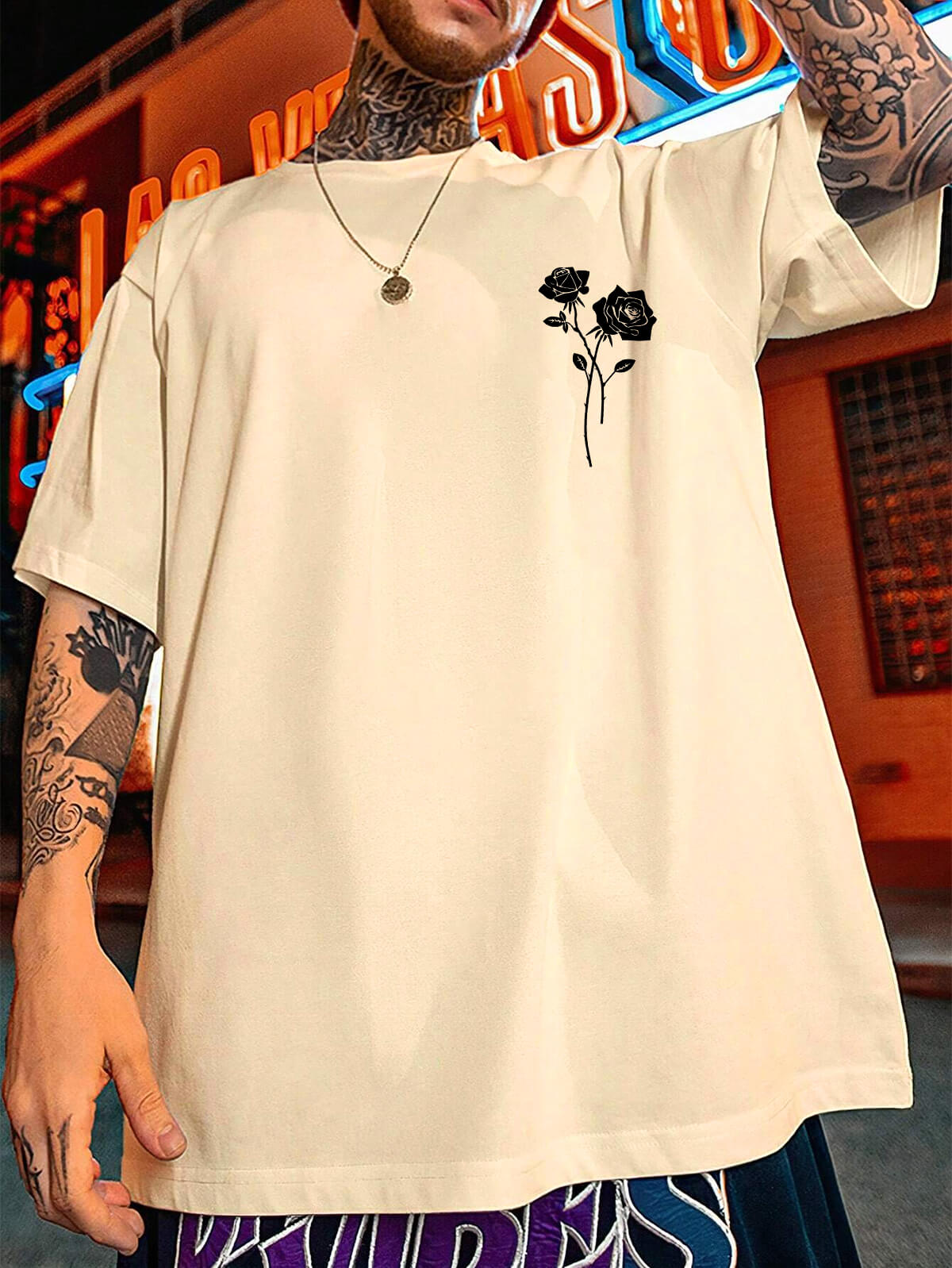 rose tshirt - Oversized T shirt