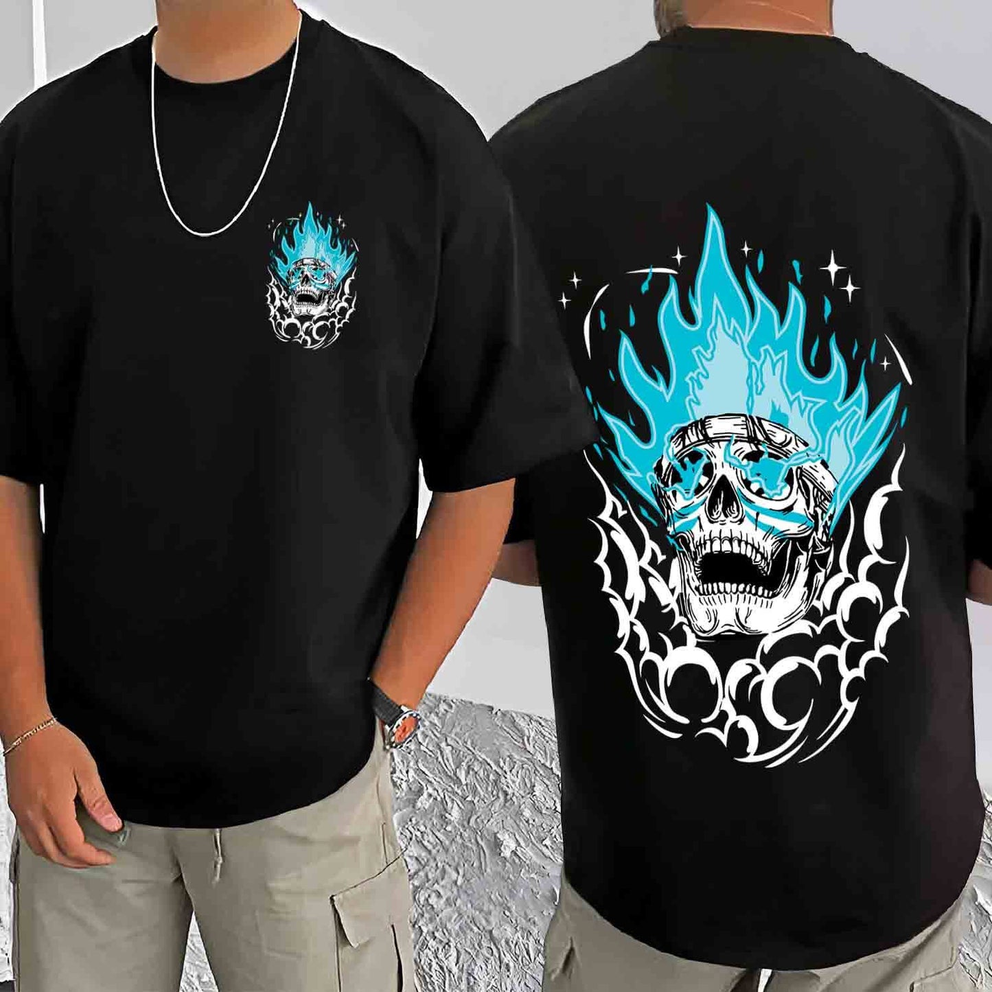 Skull - Oversized T Shirt