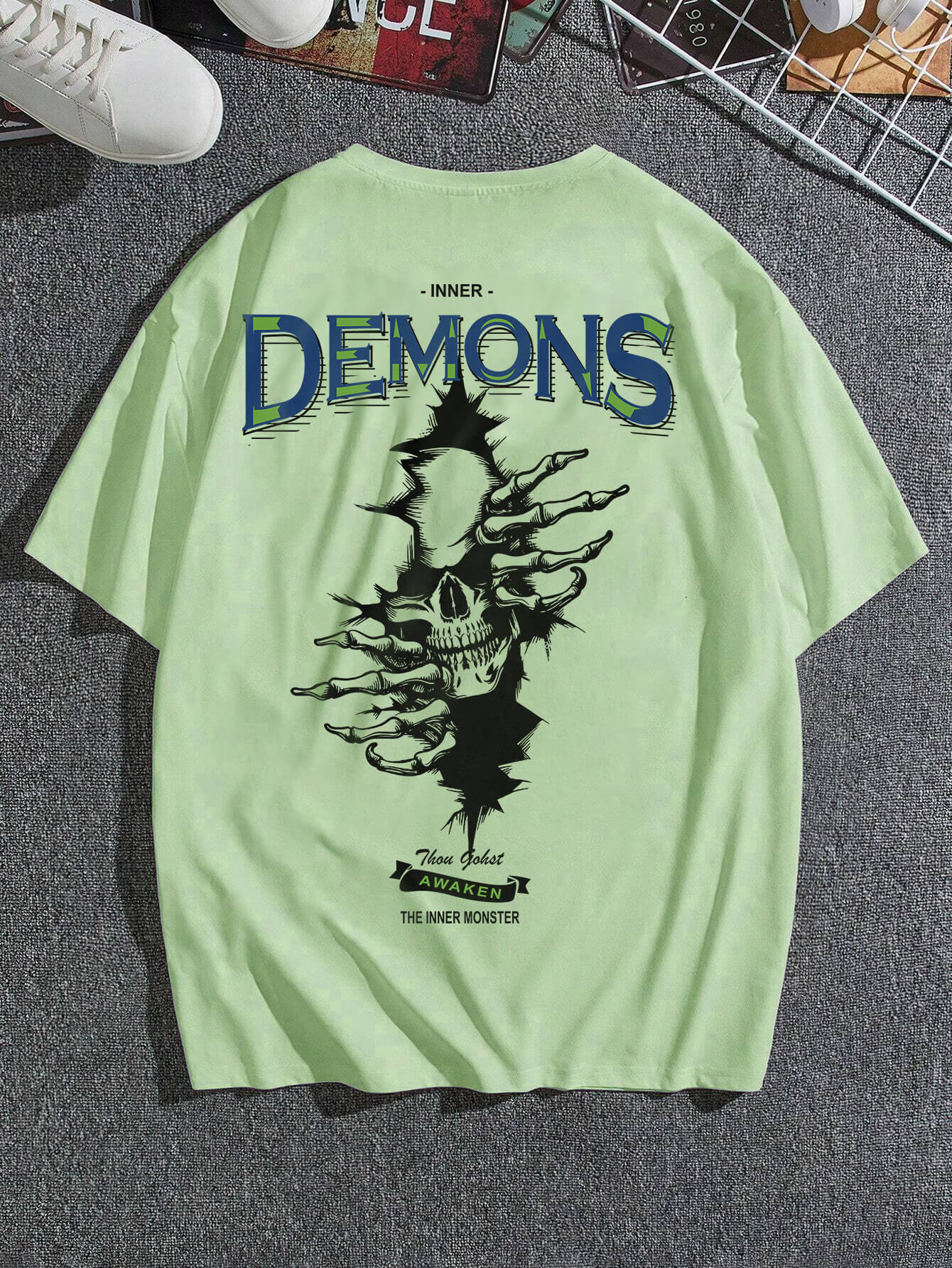 demon slayer t shirt-Oversized Tshirt