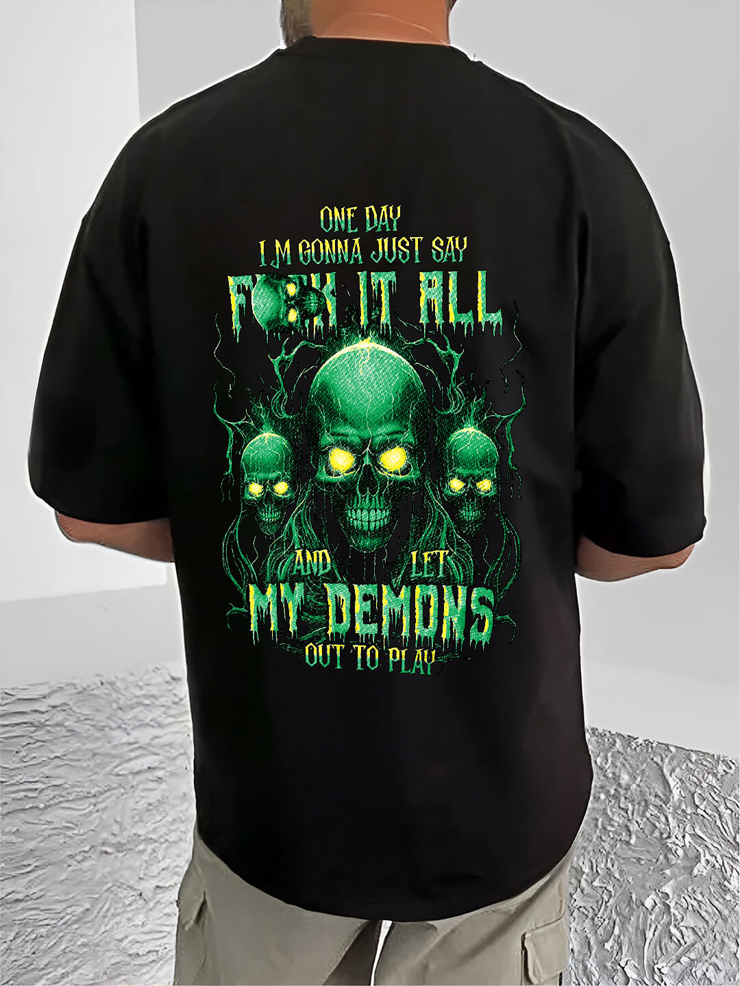 demon slayer tshirt - Oversized T shirt