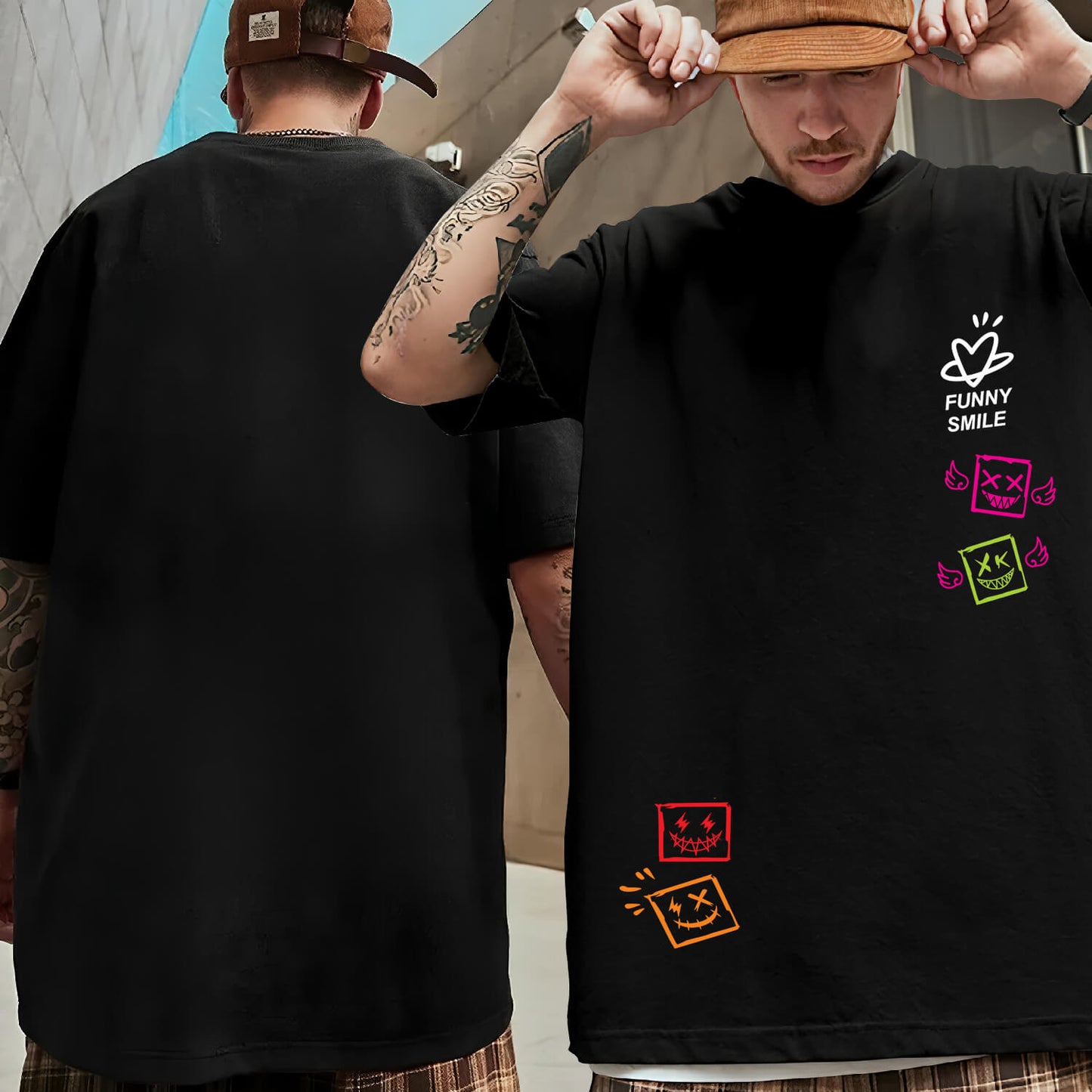 Smile Mood - Oversized Tshirt