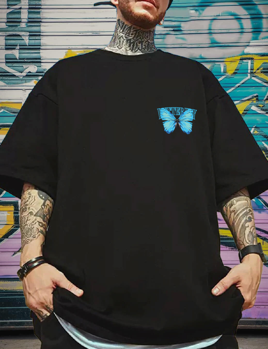 butterfly tshirt- oversized t shirt