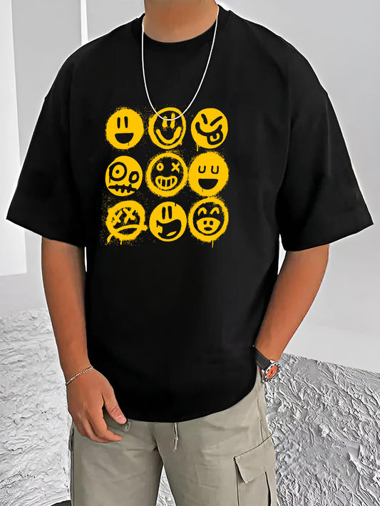 emoji t shirt-Oversized Tshirt