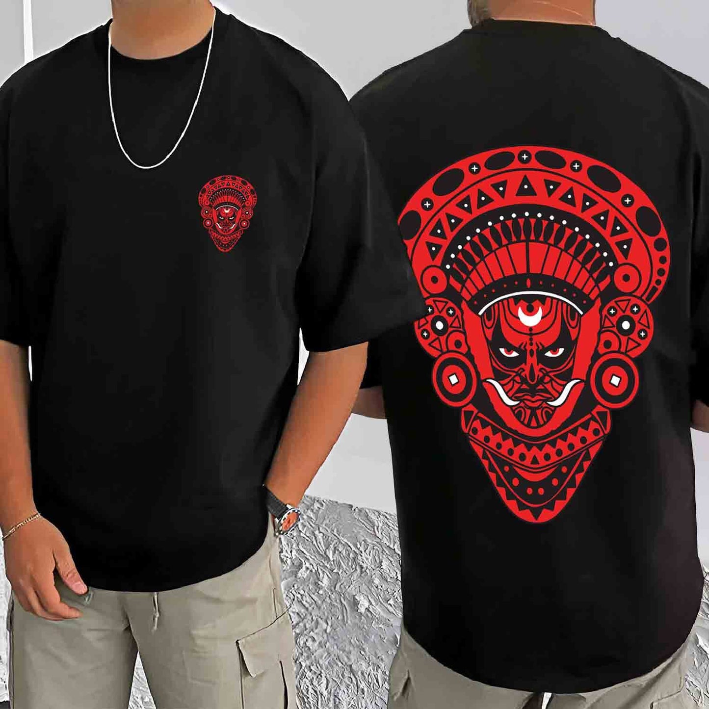 Devil Face- Oversized T Shirt