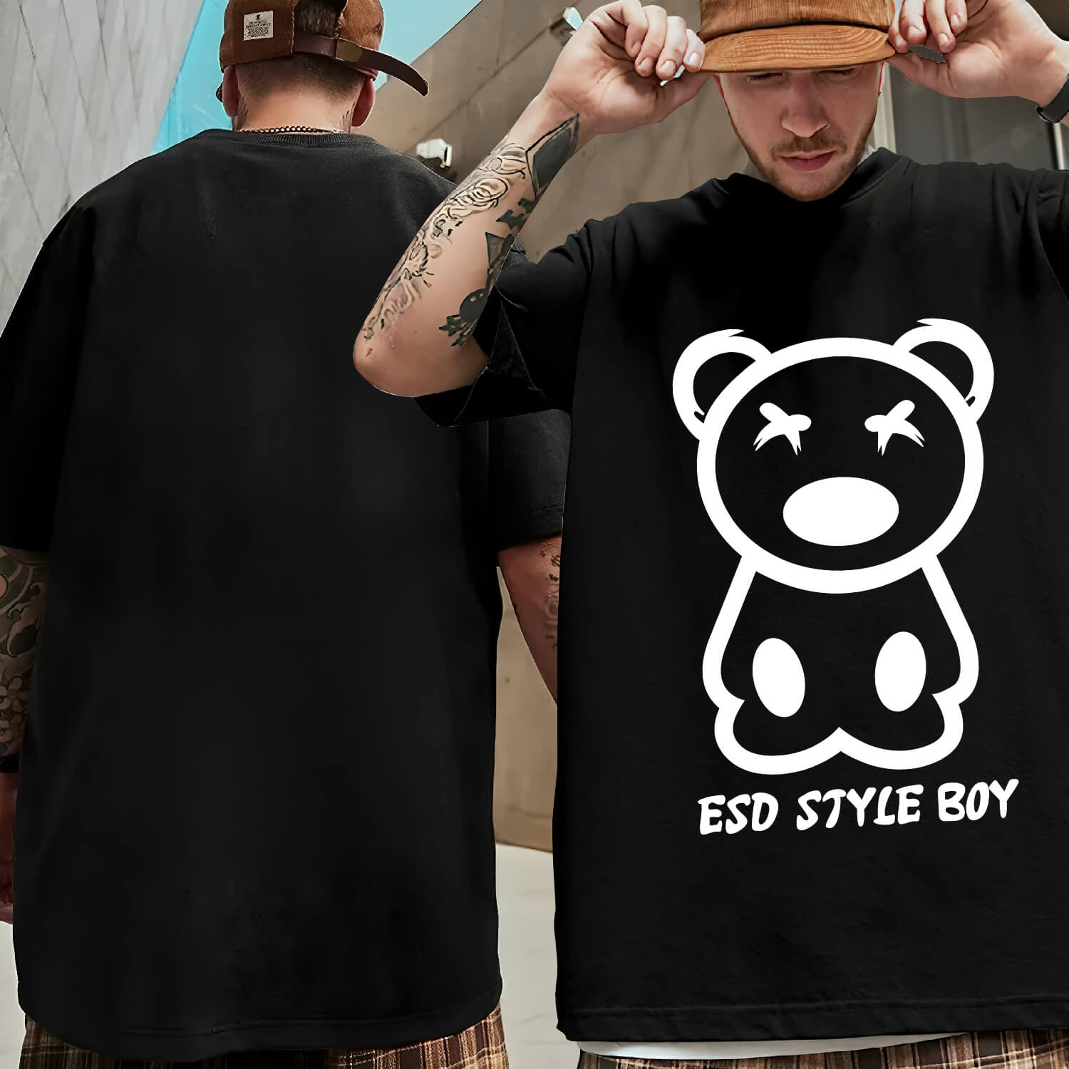 half-sleeve-oversized-tshirt
