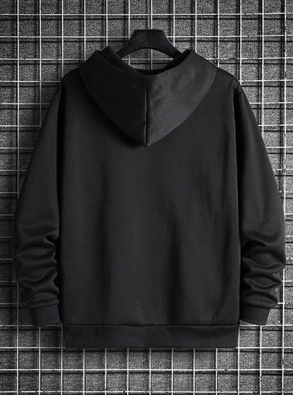 Black Printed - Hoodie