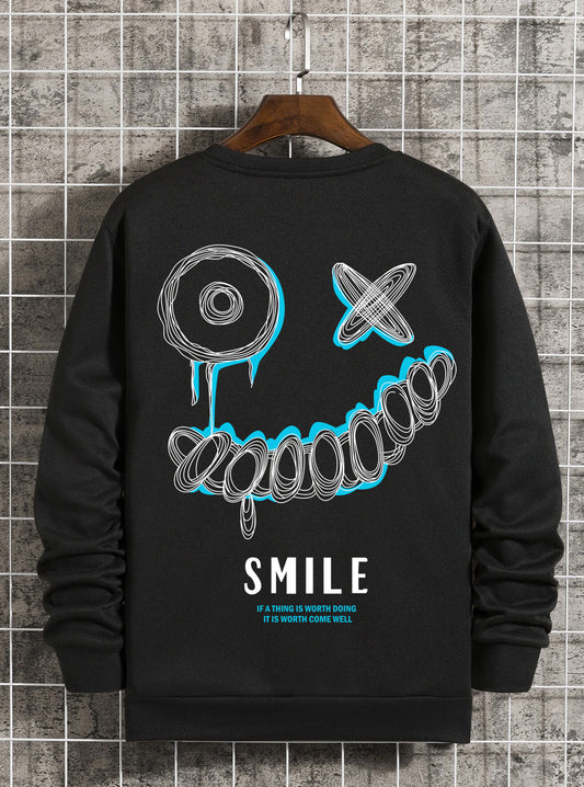 Fake Smiley Face -Sweatshirt