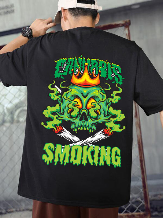 Smokin-Skull - Oversized Tshirt