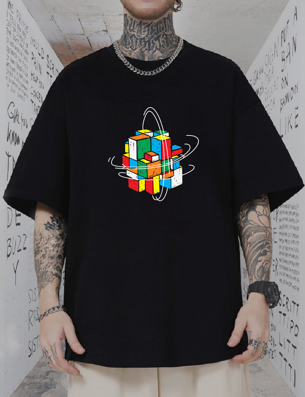 cube t shirt-Oversized Tshirt - Verification