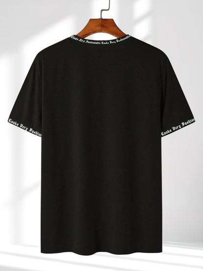 Neck print - round neck T-shirt