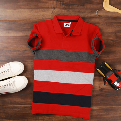 Red Color Polo T-shirt