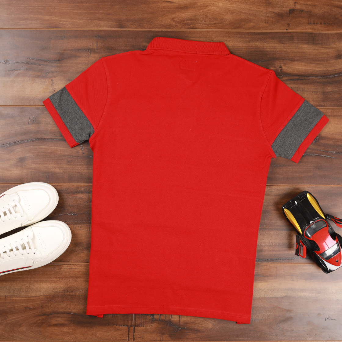 Red Color Polo T-shirt