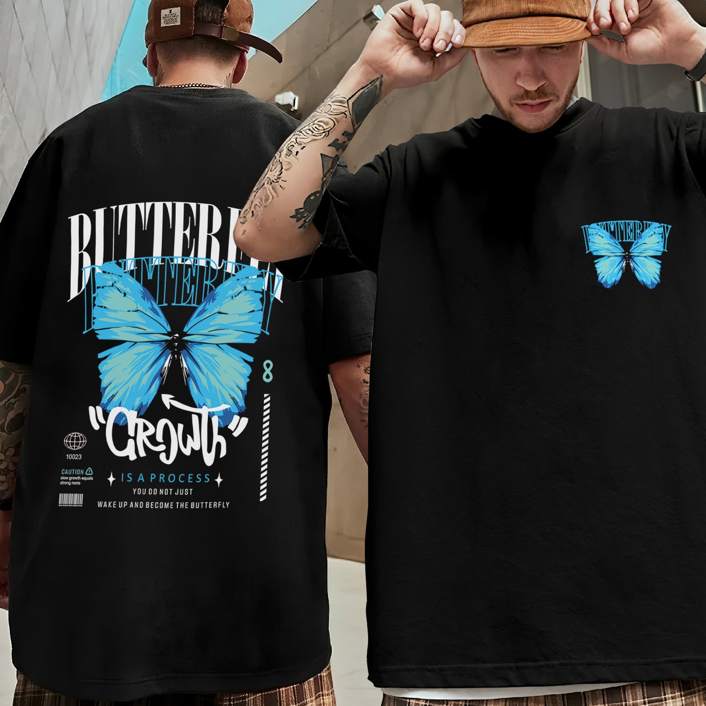 butterfly tshirt- oversized t shirt - Verification