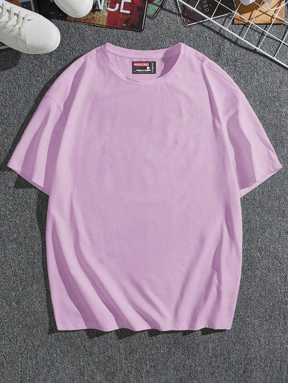 Lavender Color Oversized Tshirt - Verified