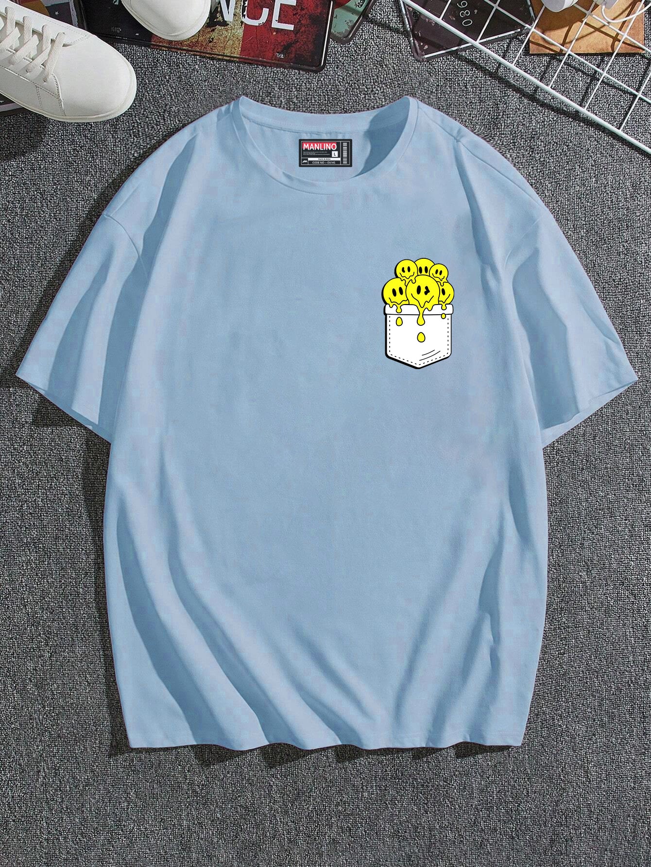 smiley tshirt-Oversized Tshirt