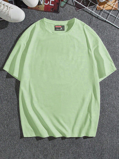 Lite Green Color Oversized Tshirt - Verified