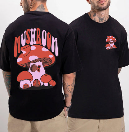 Mushroom Print - Oversized Tshirt