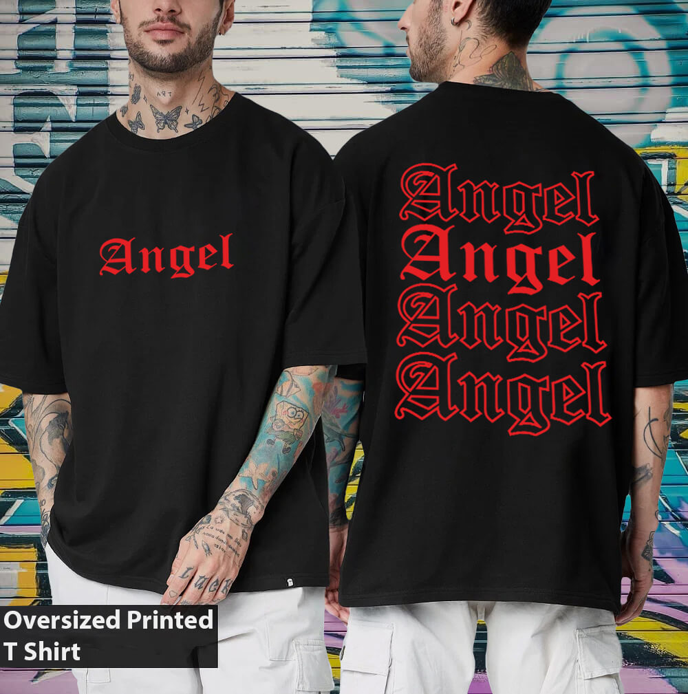 angel t shirt - oversized t shirt - Verified