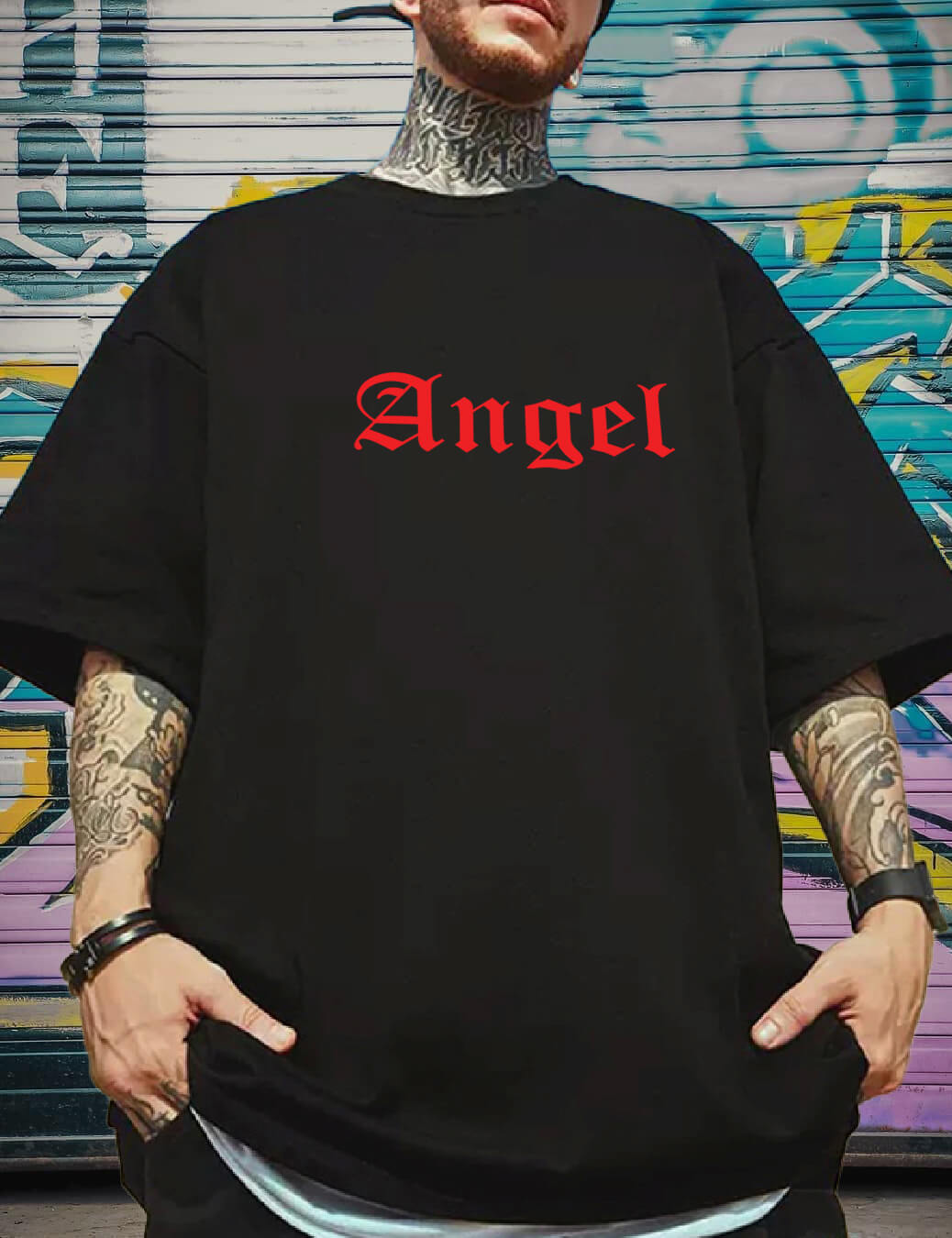 angel t shirt - oversized t shirt - Verified