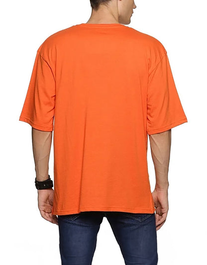 Orange Color Oversized T-shirt