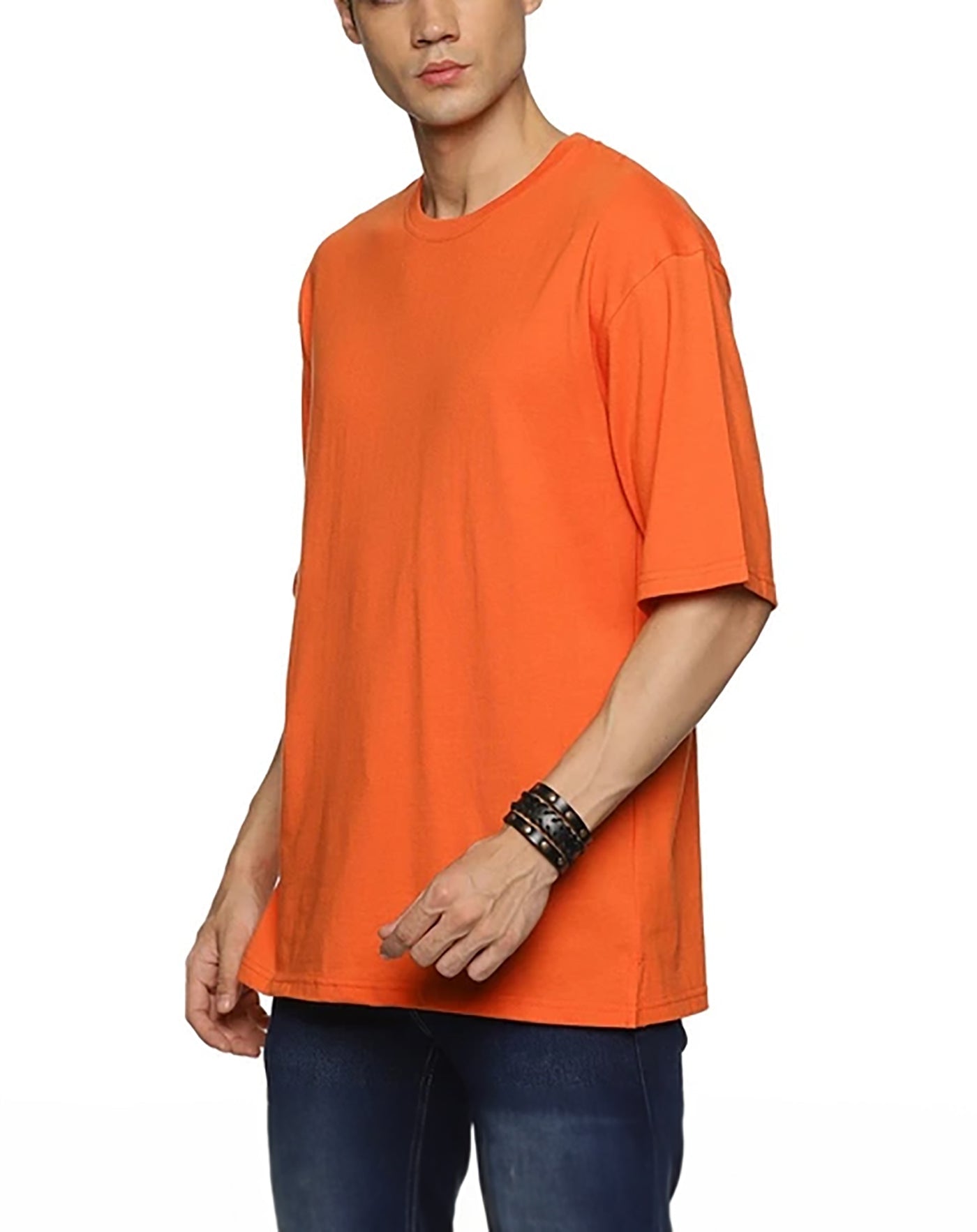 Orange Color Oversized T-shirt