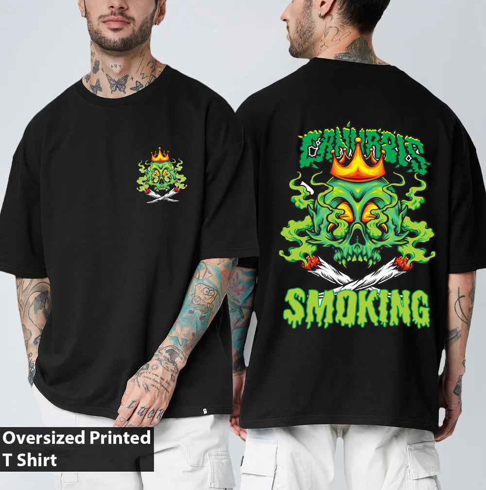 Smokin-Skull - Oversized Tshirt