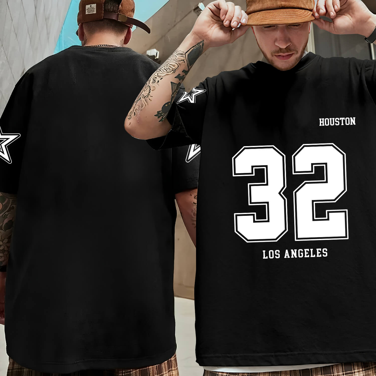 oversized t shirt number printed