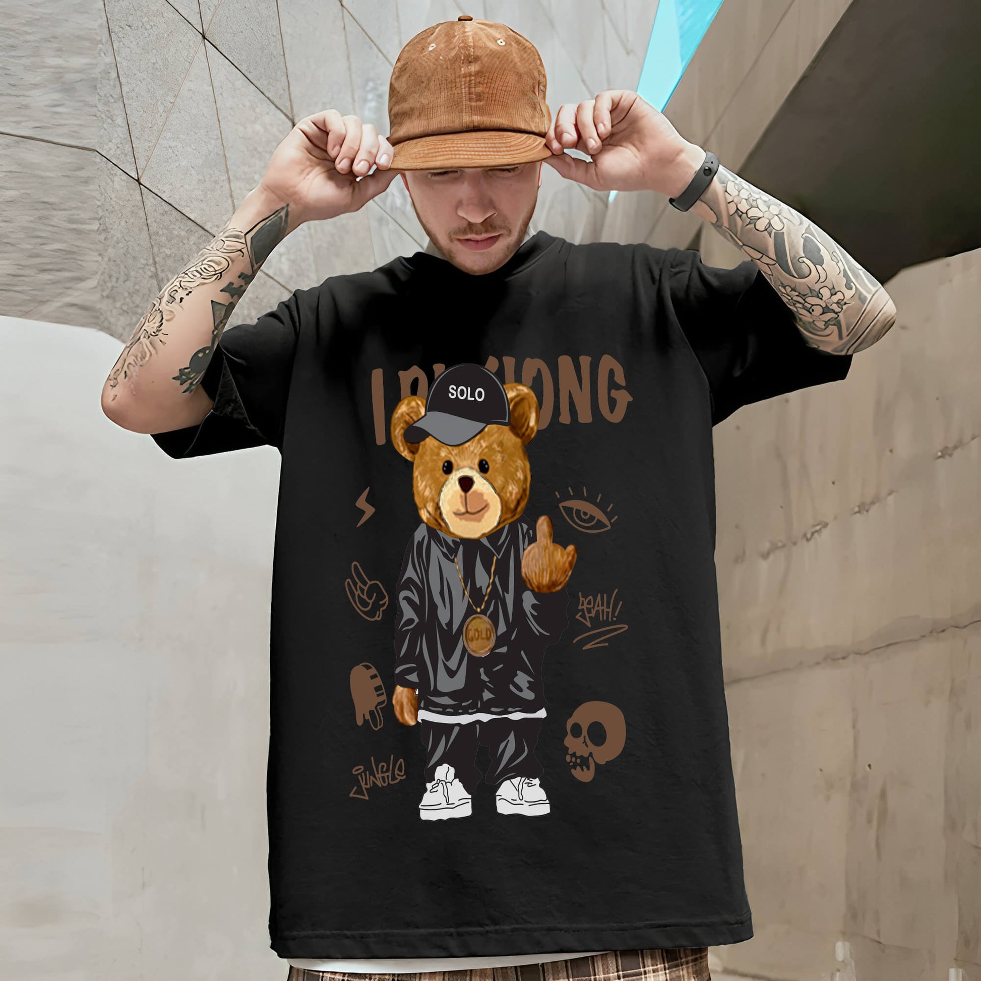 teddy-bear-round-neck-tshirt